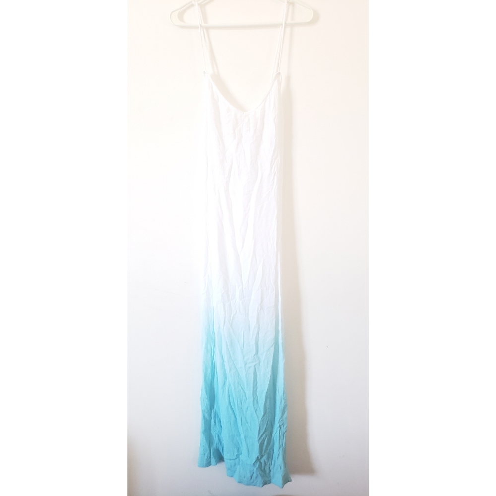 Aerie | Turquoise ombre beach maxi cover dress
